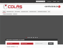 Tablet Screenshot of maquinariacolas.com